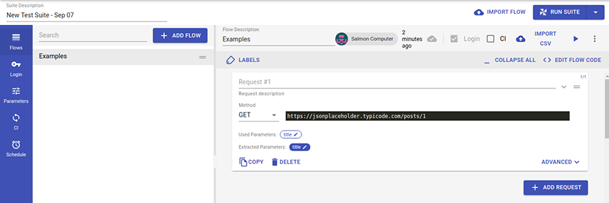 Process of adding a test