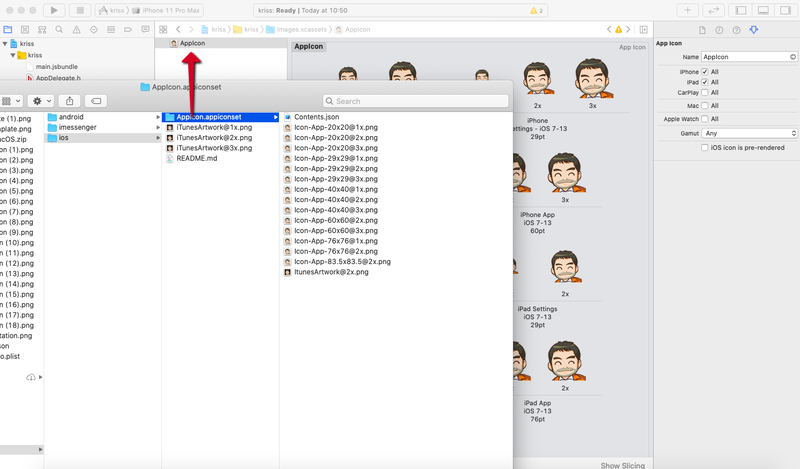 Add app icon to xcode project Add app icon to xcode project