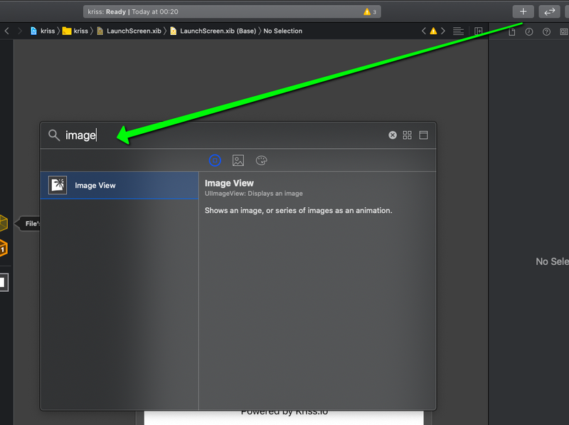 Add image view for build splash screen Add image view for build splash screen