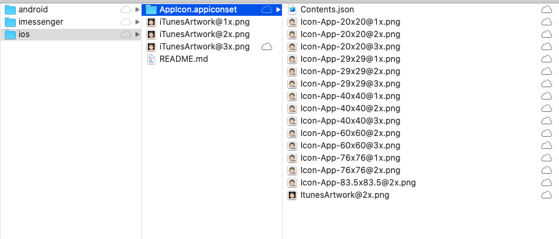 Generate icon set for android and ios Generate icon set for android and ios