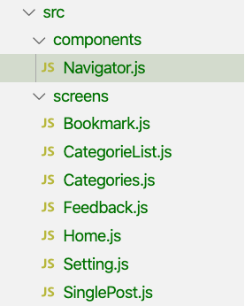 Folder structure