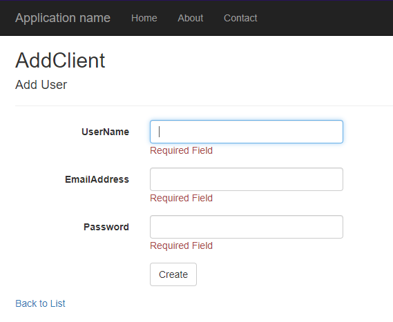 Required Field Validation