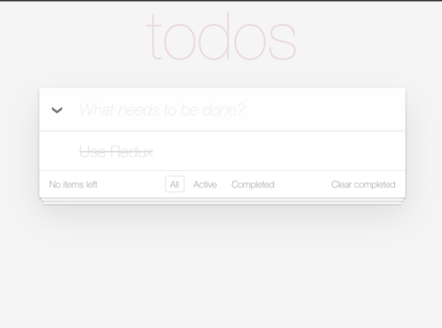 The change in UI after skipping the ADD_TODO action