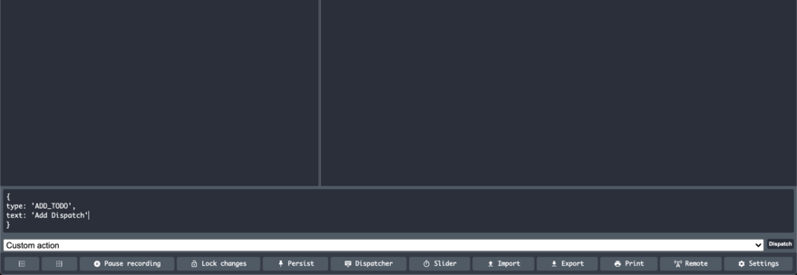 Dispatching action directly in the DevTools