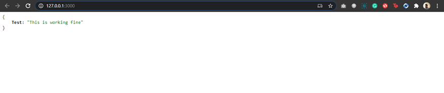 Fastify server running Fastify server running