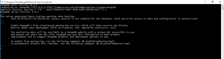 MongoDB Shell MongoDB Shell