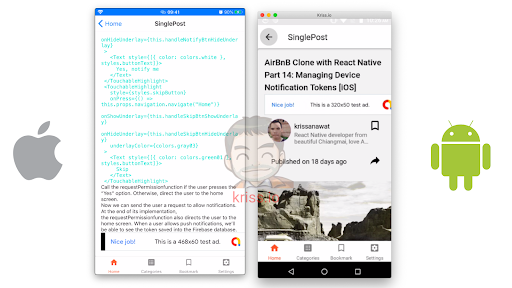 Show Admob in single post screen
