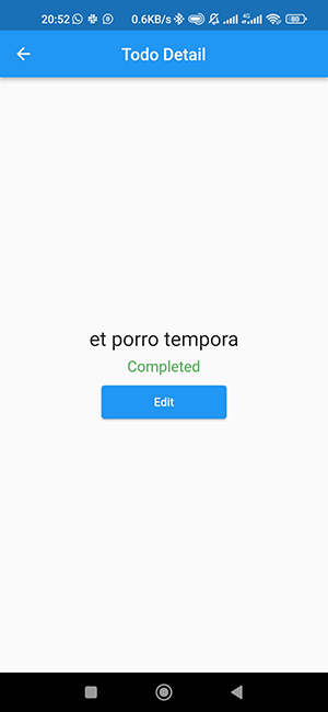 Todo detail screen