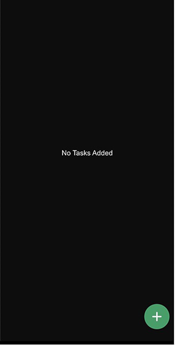 An image of the All Tasks component which shows a list of tasks