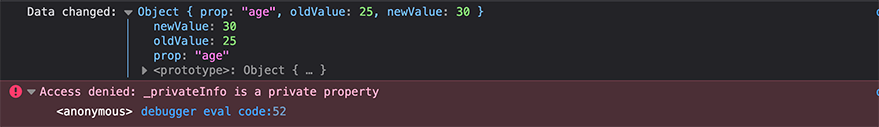 Data binding and Access Control with Proxies