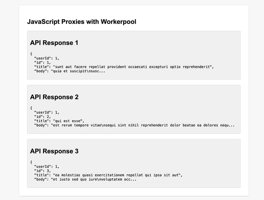 JavaScript proxies with workerpool