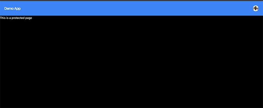 Nextjs app protected page