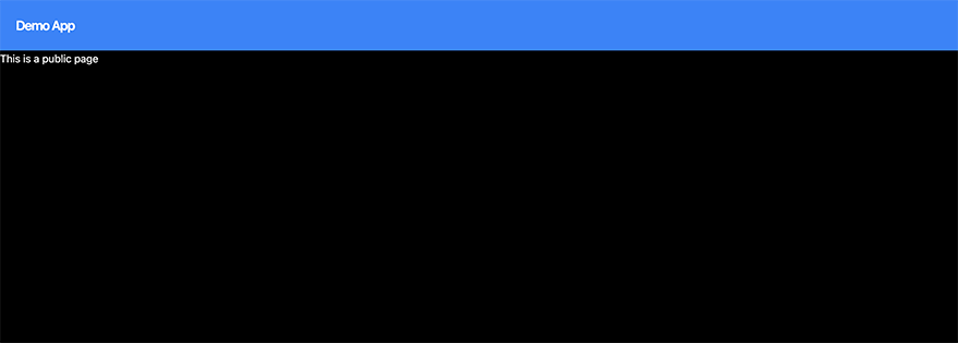 Nextjs app public page