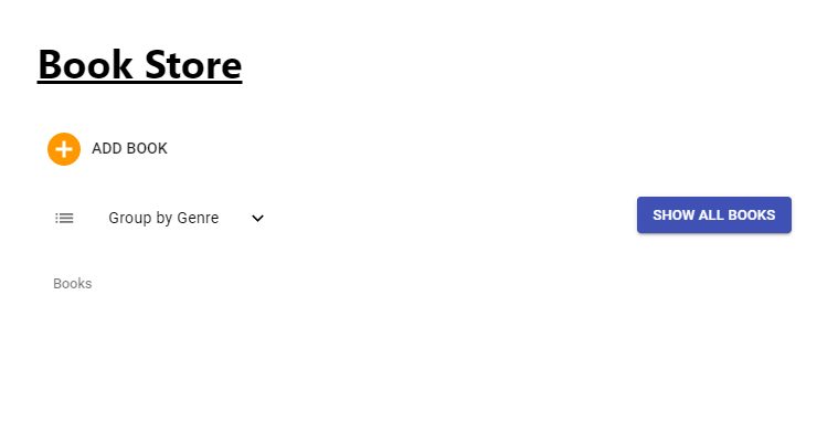 Image of the application with the starter code