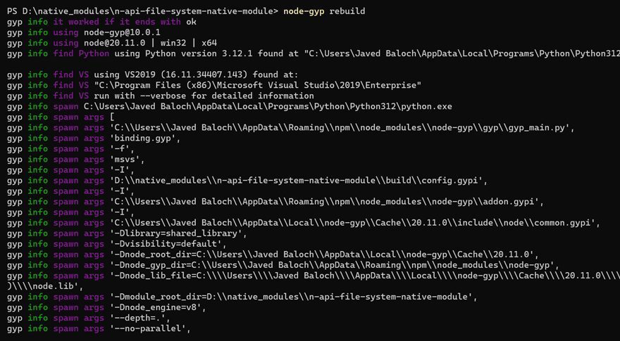 Rebuild your project using node-gype for changes to take effect